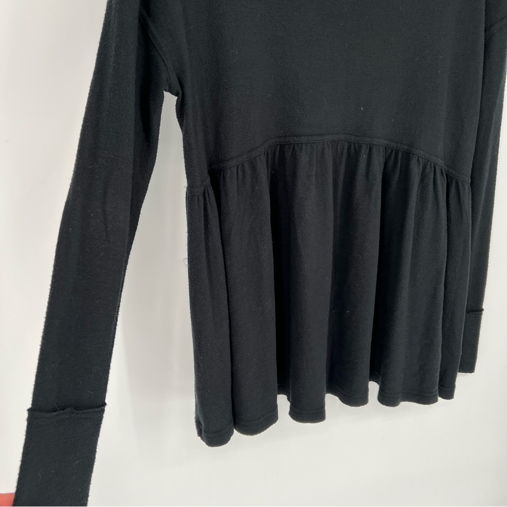 Free People Black Forever Your Girl Babydoll oversized Tee - Picture 6 of 9